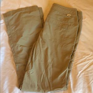 North Face women’s long khaki hiking pants